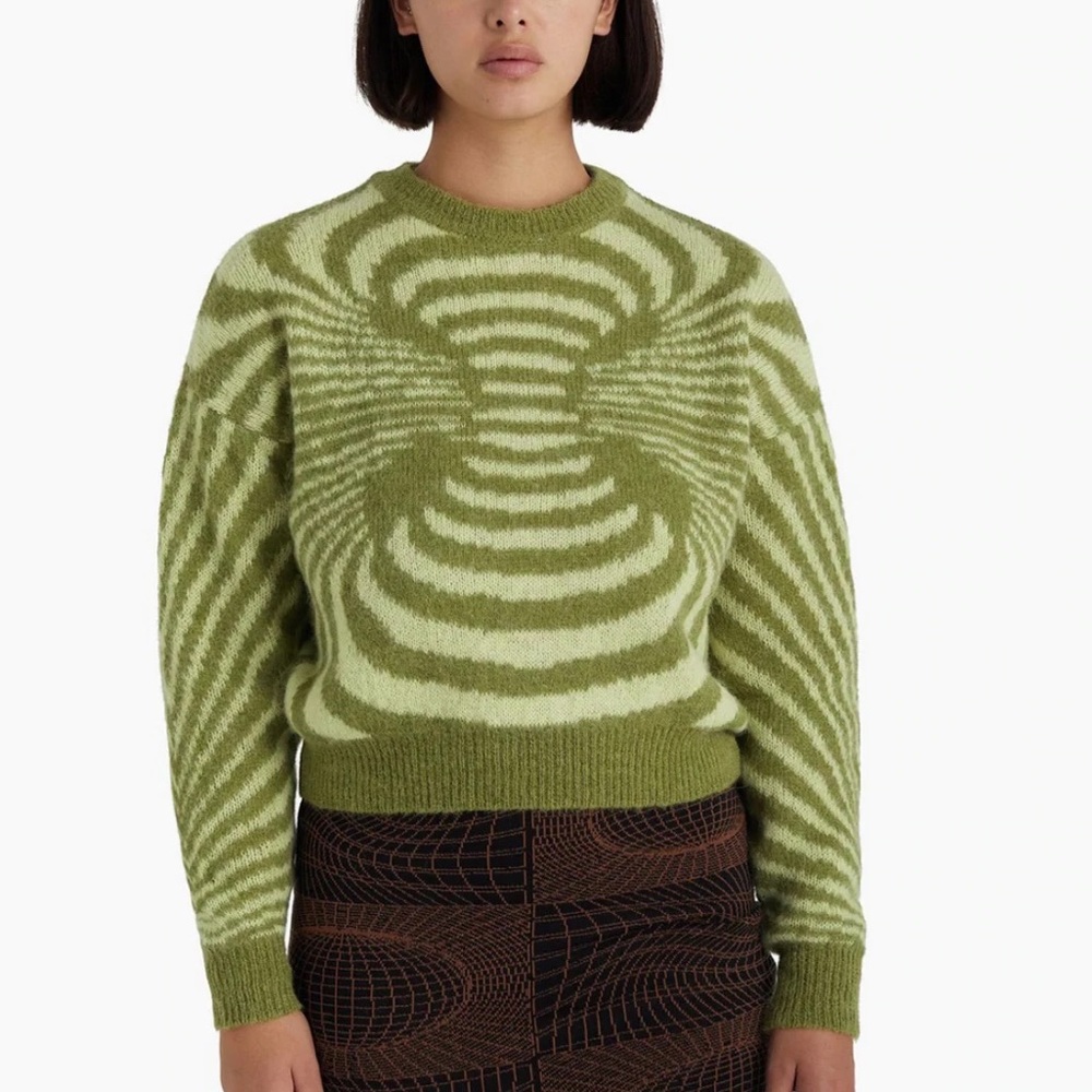 Paloma Wool Green Matrix Sweater